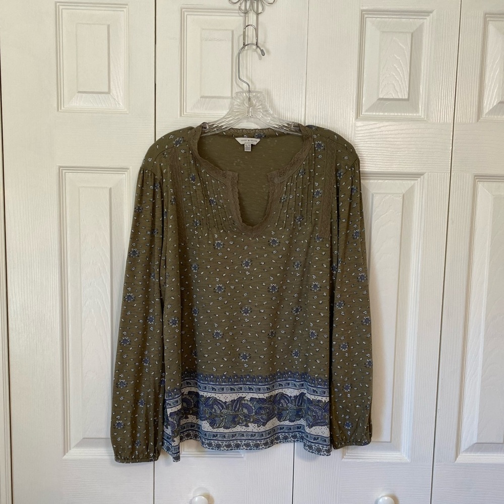 Lucky Brand floral print top